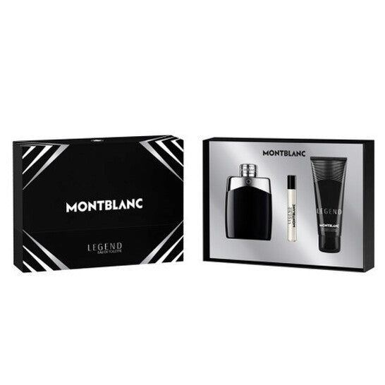 MONTBLANC Legend Gift Set includes 3.3oz EDT + 7.5ml EDT + 3.3oz S/GEL