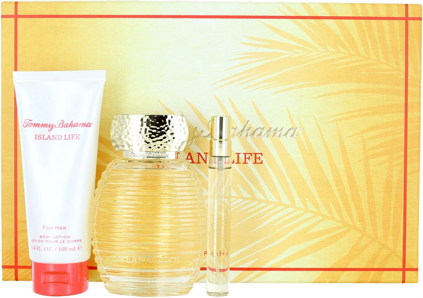 Tommy Bahama Island Life 3pc gif set (includes 3.4oz EDP Spray + 0.33oz Travel Spray + 3.4 oz Body Lotion) for Women