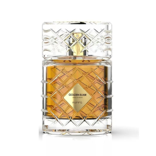 RIIIFFS GOLDEN ELIXIR 3.4 OZ EXTRAIT DE PARFUM NATURAL SPRAY.