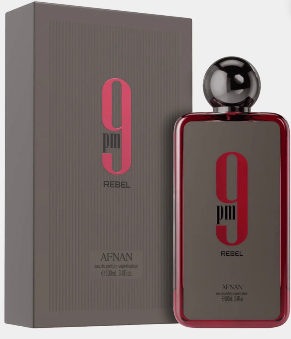 Afnan 9 PM Rebel  Eau de Parfum Spray for Unisex 100ml / 3.4 oz