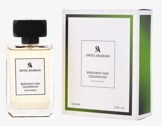 Swiss Arabian Men's Bergamot And Cedarwood EDP Spray 100ml / 3.4 oz