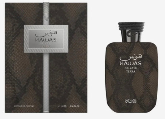 Rasasi Hawas Private Terra by Rasasi Extrait De Parfum 3.4 oz | 100 ml