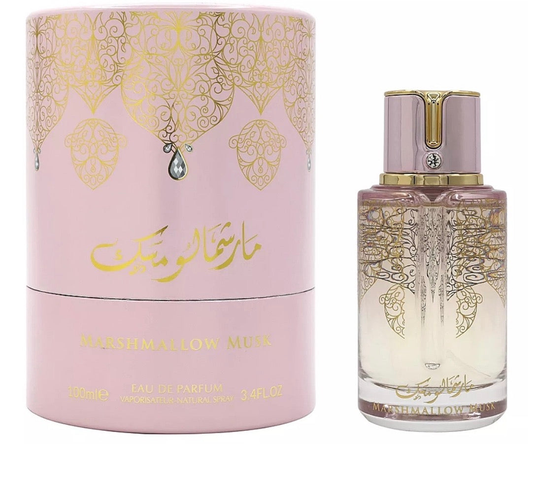 ARABIYAT PRESTIGE MARSHMALLOW MUSK EAU DE PARFUM SPRAY FOR WOMEN 3.4 Oz / 100 ml
