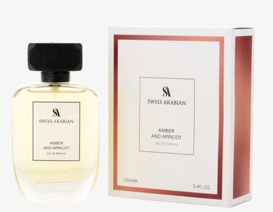 SWISS ARABIAN AMBER AND APRICOT Eau De Parfum Spray 3.4 oz / 100ml