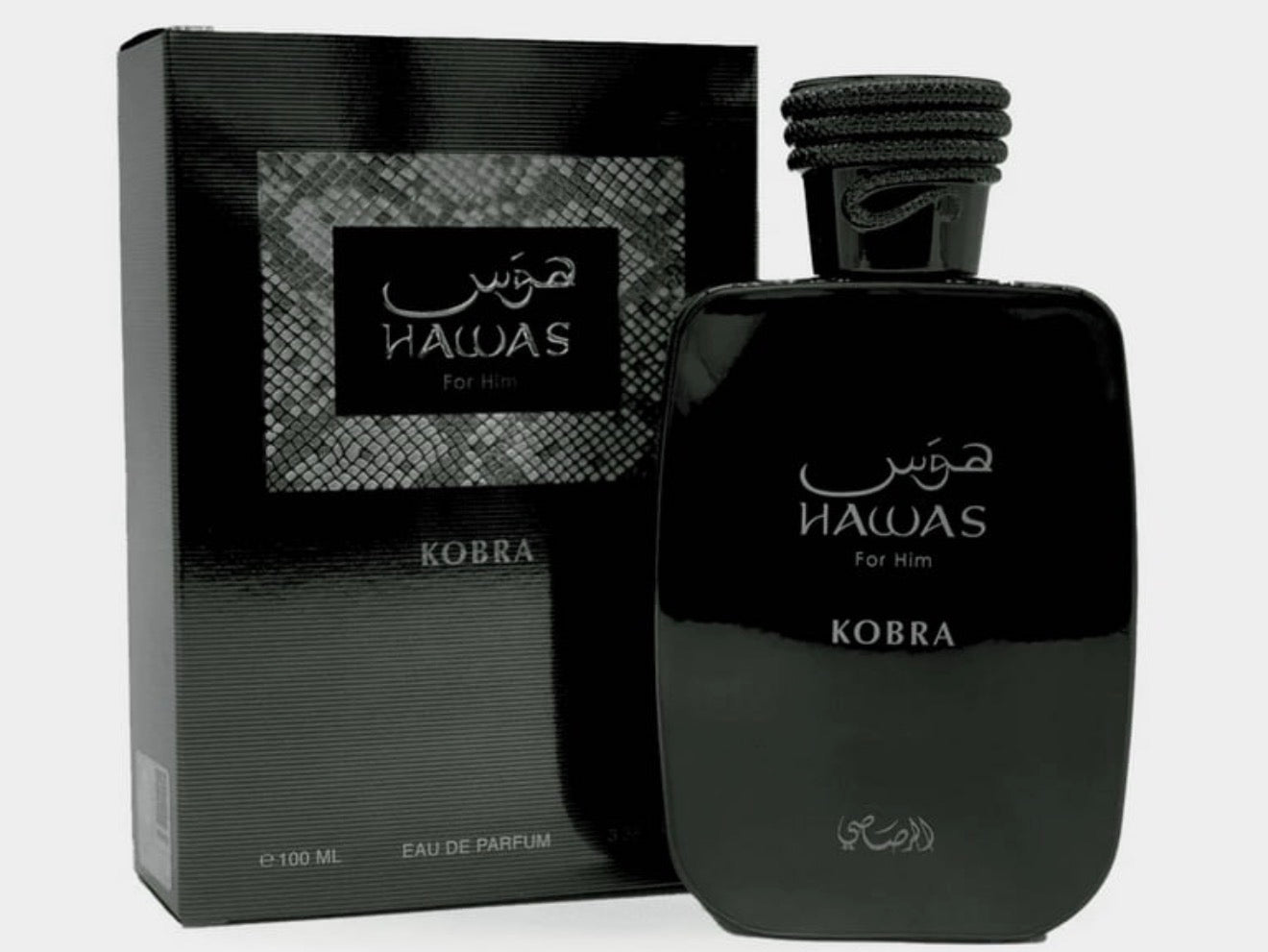 Rasasi Hawas Kobra Eau de Parfum Spray for Men 3.38 oz / 100 ml