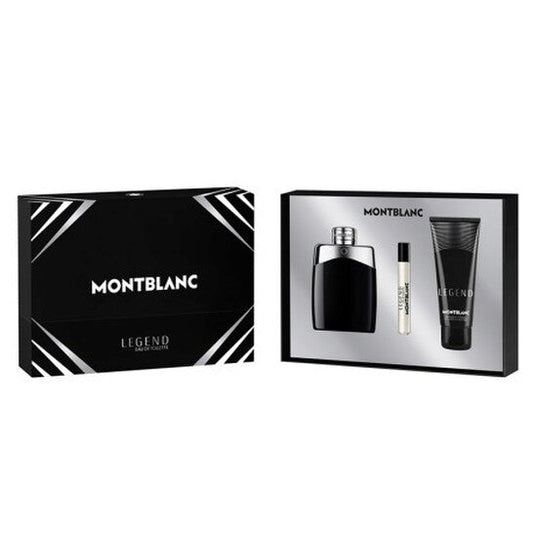 MONTBLANC Legend Gift Set includes 3.3oz EDT + 7.5ml EDT + 3.3oz S/GEL