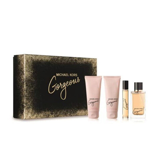 MICHAEL KORS Gorgeous Gift Set includes  4PCS EDP (100ML + BL 100ML + SG 100ML + Mini 10ML) for Women