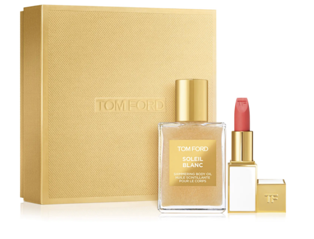 Tom Ford Soliel Blanc Shimmering Oil and Lip Color Paradiso 2PC Set for Women